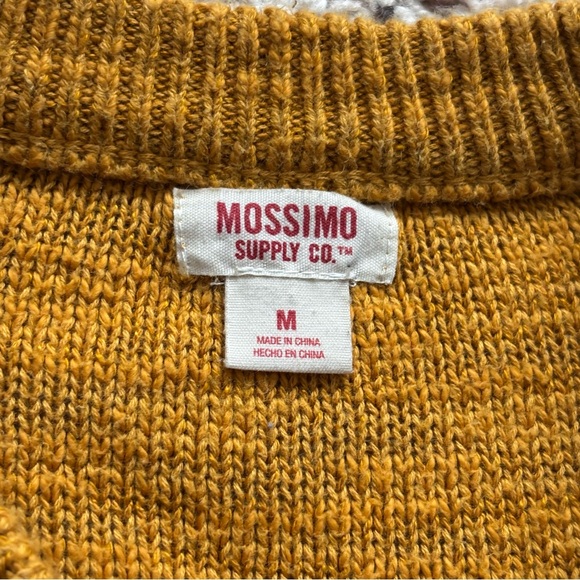 Cabincore normcore Mossimo Supply Co. Mustard Cable Women’s Knit Sweater M - Picture 3 of 6